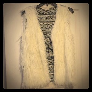Faux fur vest